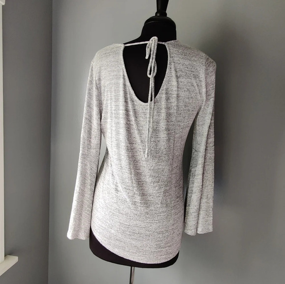 Loft Bell Sleeve Grey Top - Picture 2 of 4